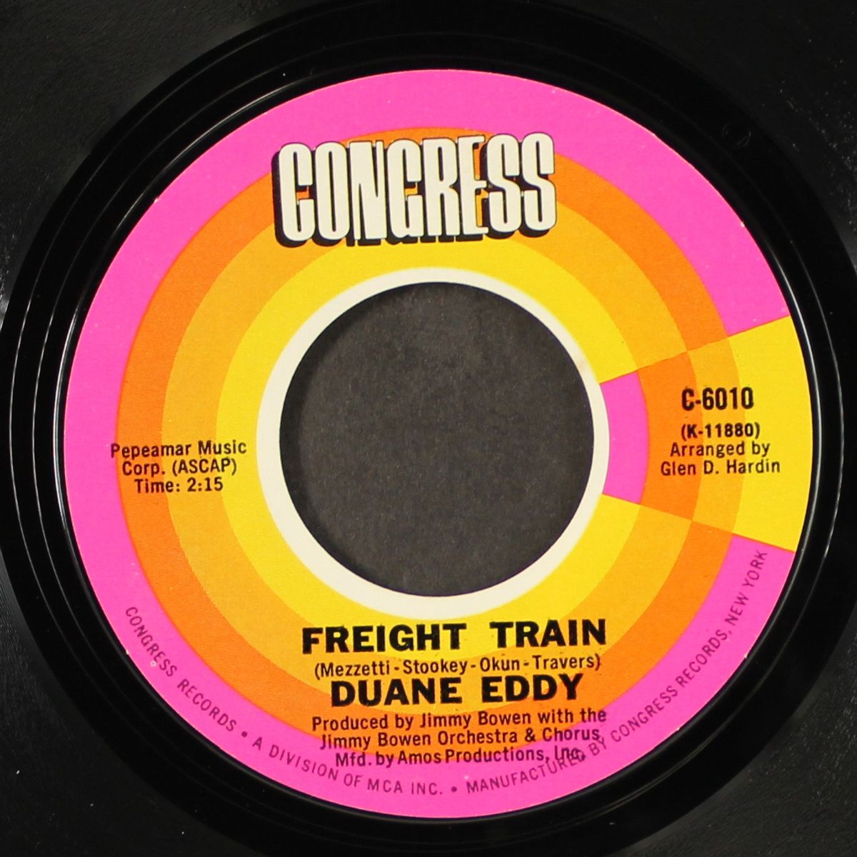 freight train / put a little love in your heart by DUANE EDDY