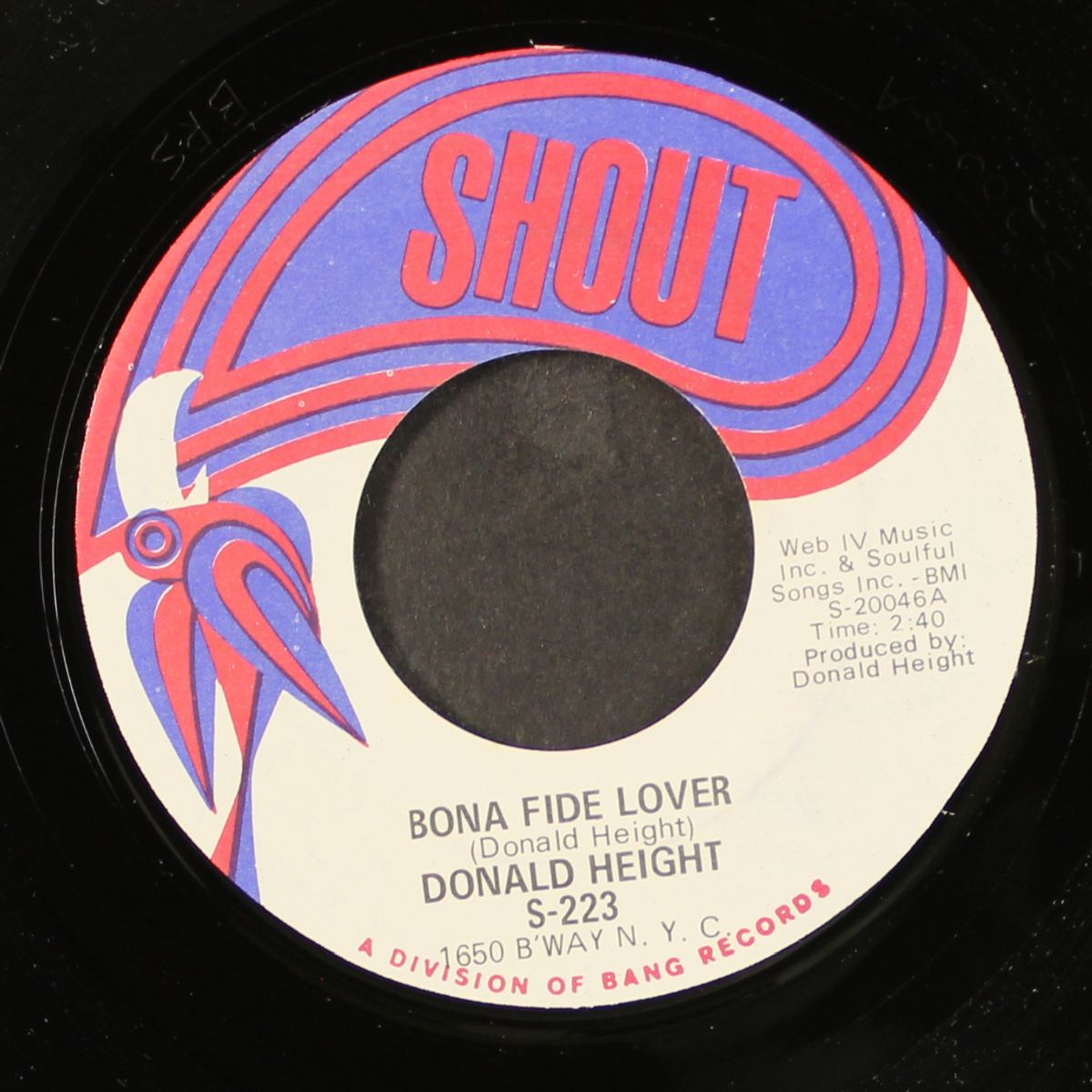 good to me / bona fide lover by DONALD HEIGHT