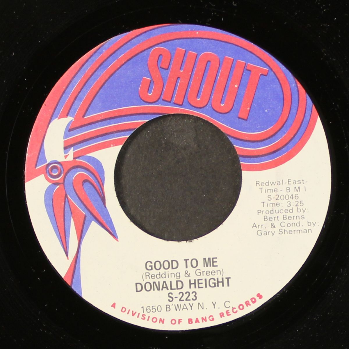 good to me / bona fide lover by DONALD HEIGHT