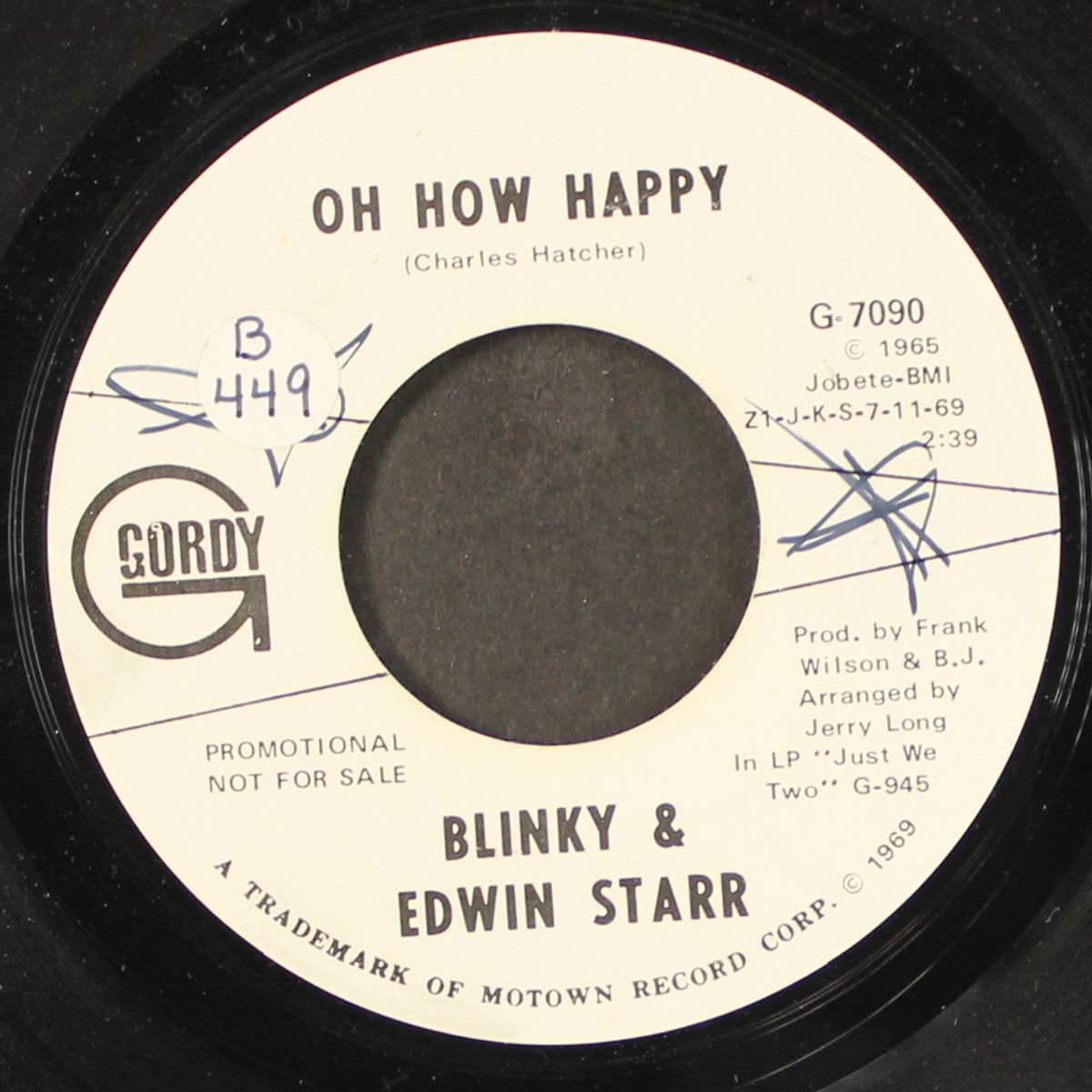 oh how happy / same by BLINKY & EDWIN STARR