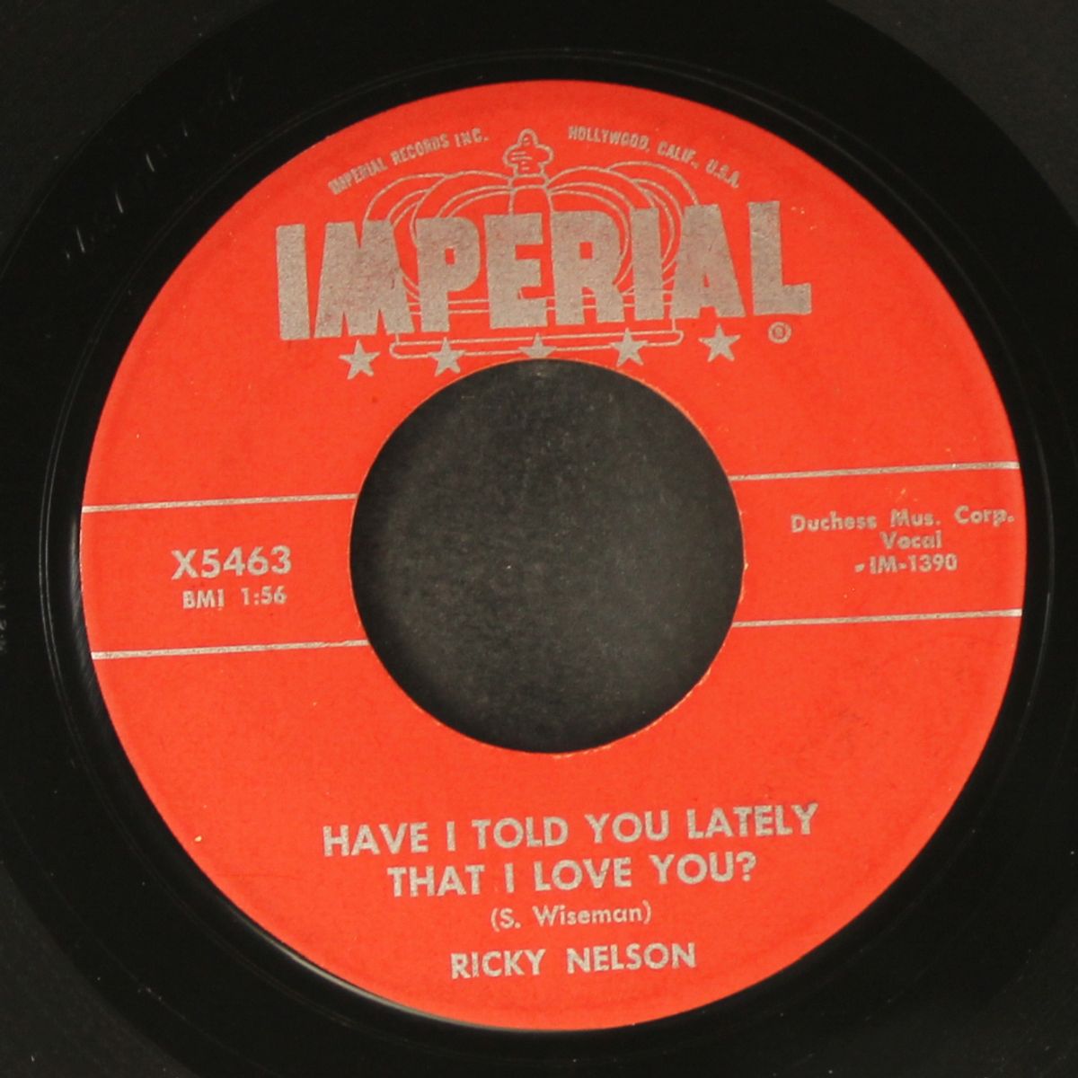 be-bop baby / have i told you lately that i love you? by RICKY NELSON