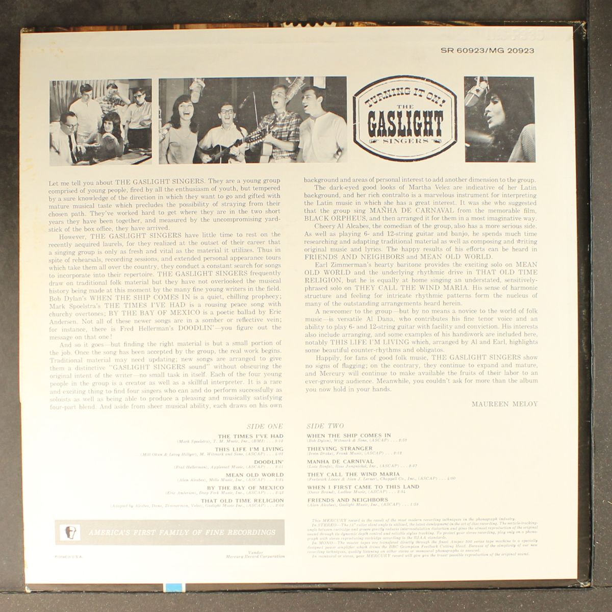 turning it on! by GASLIGHT SINGERS