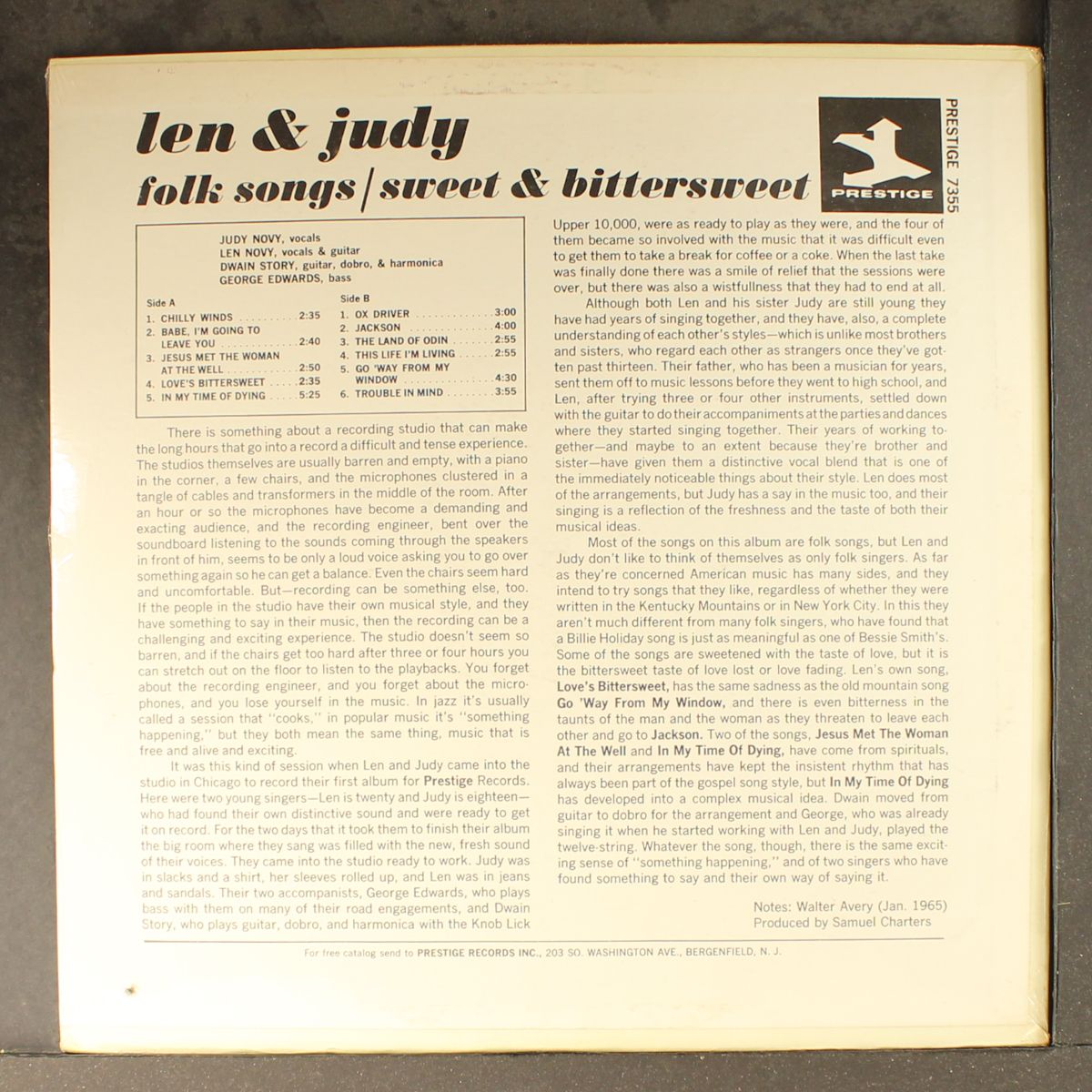 folk songs / sweet & bittersweet by LEN & JUDY