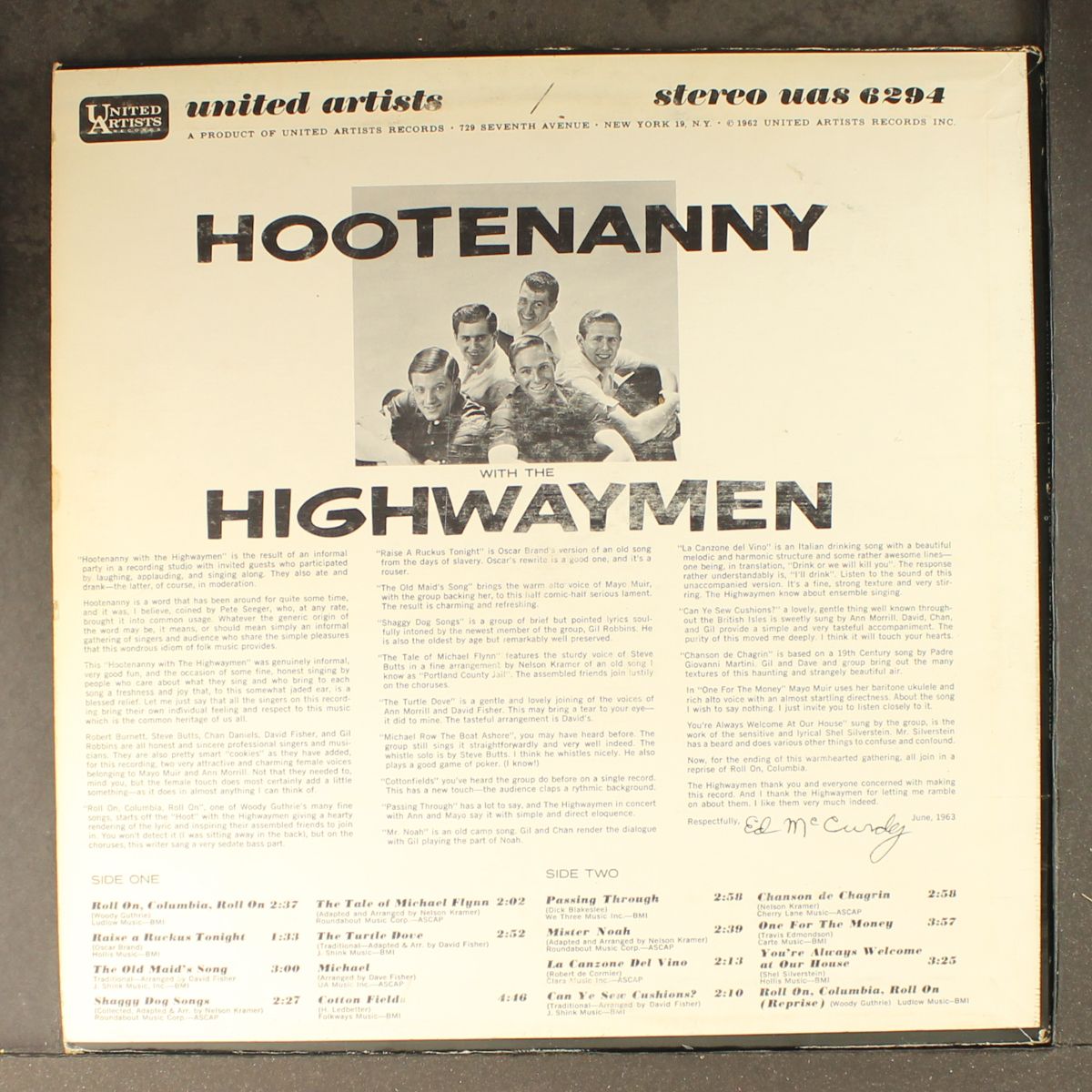 hootenanny with by HIGHWAYMEN