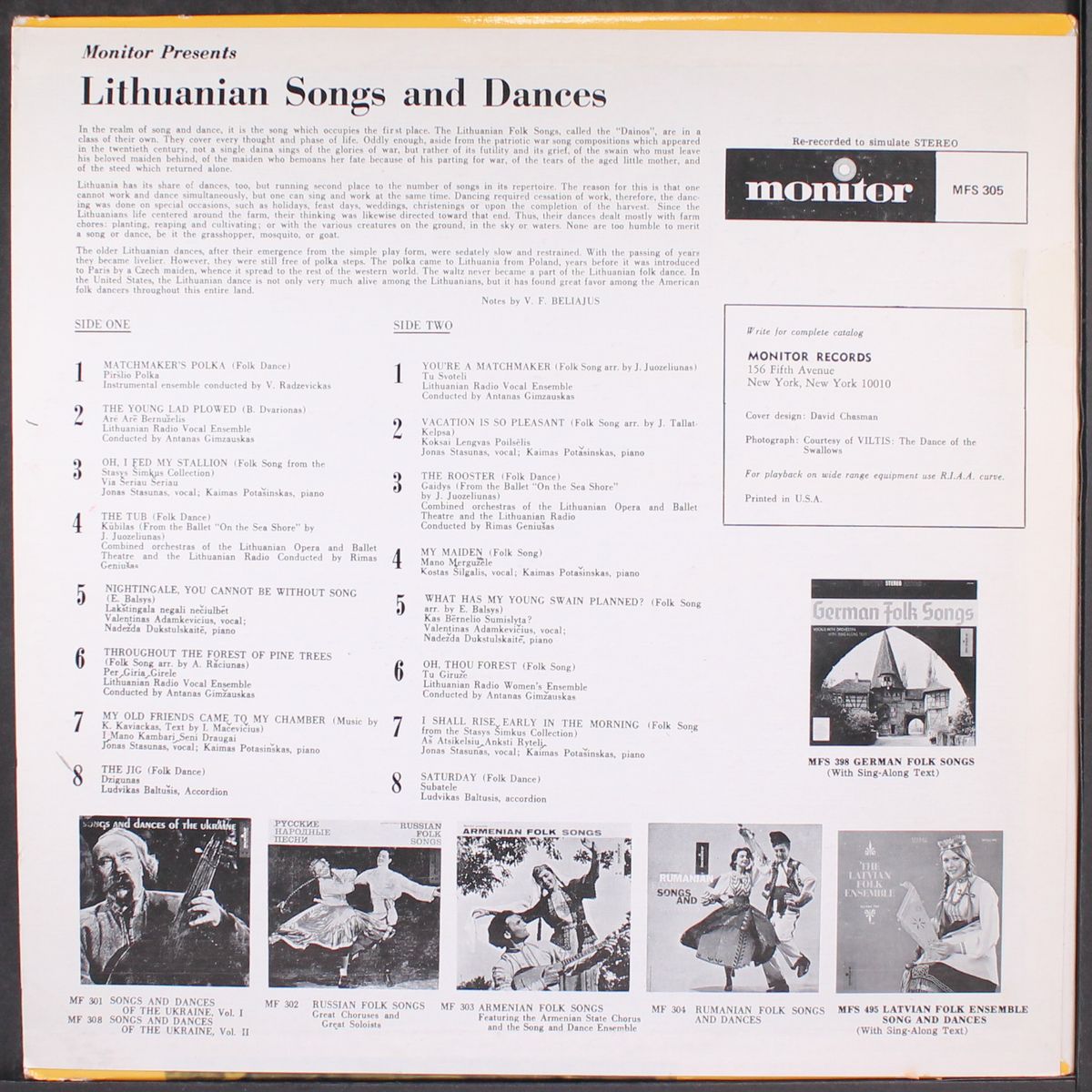 lithuanian songs and dances by VARIOUS