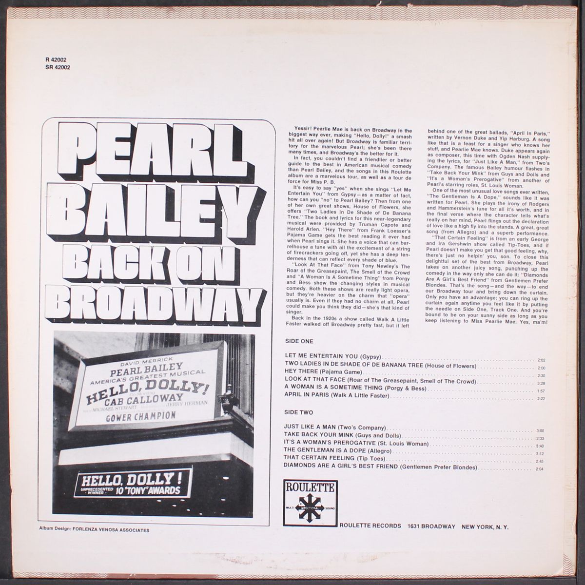 back on broadway by PEARL BAILEY