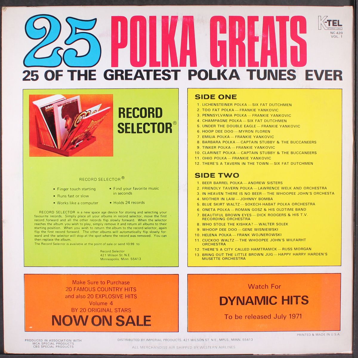 25 polka greats vol.1 by VARIOUS