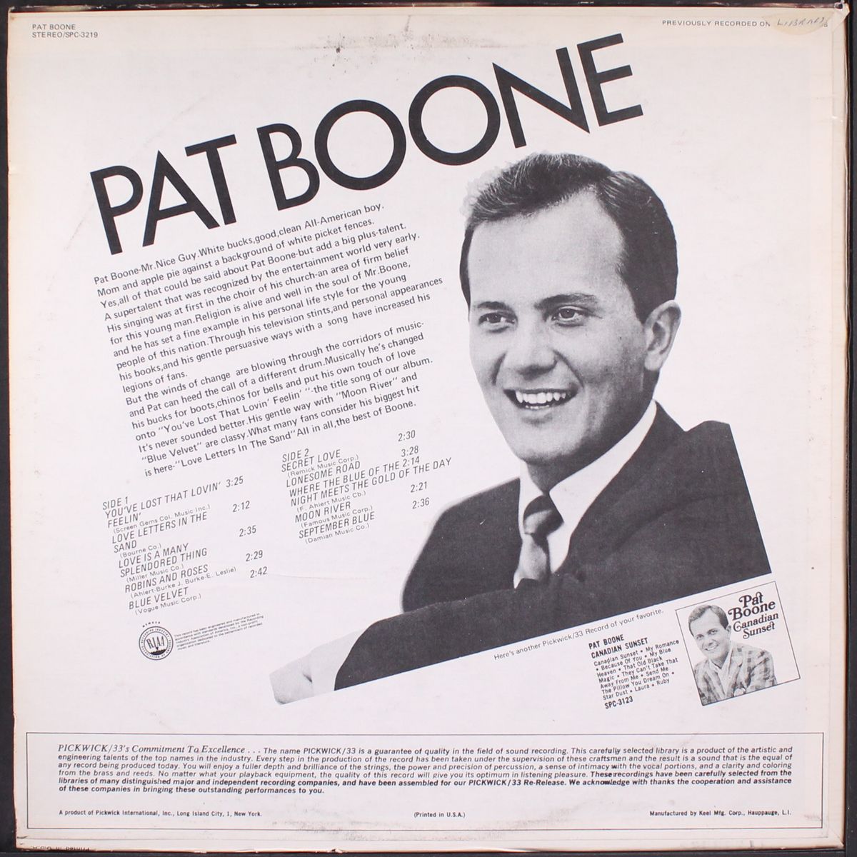 you've lost that lovin' feelin' by PAT BOONE