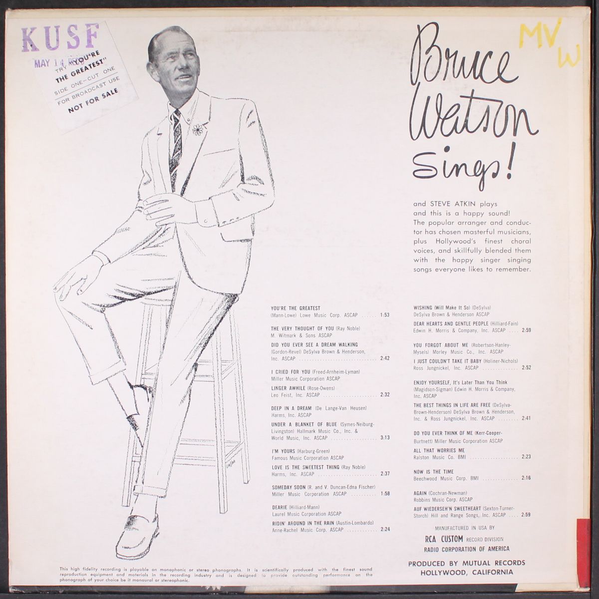 sings! by BRUCE WATSON
