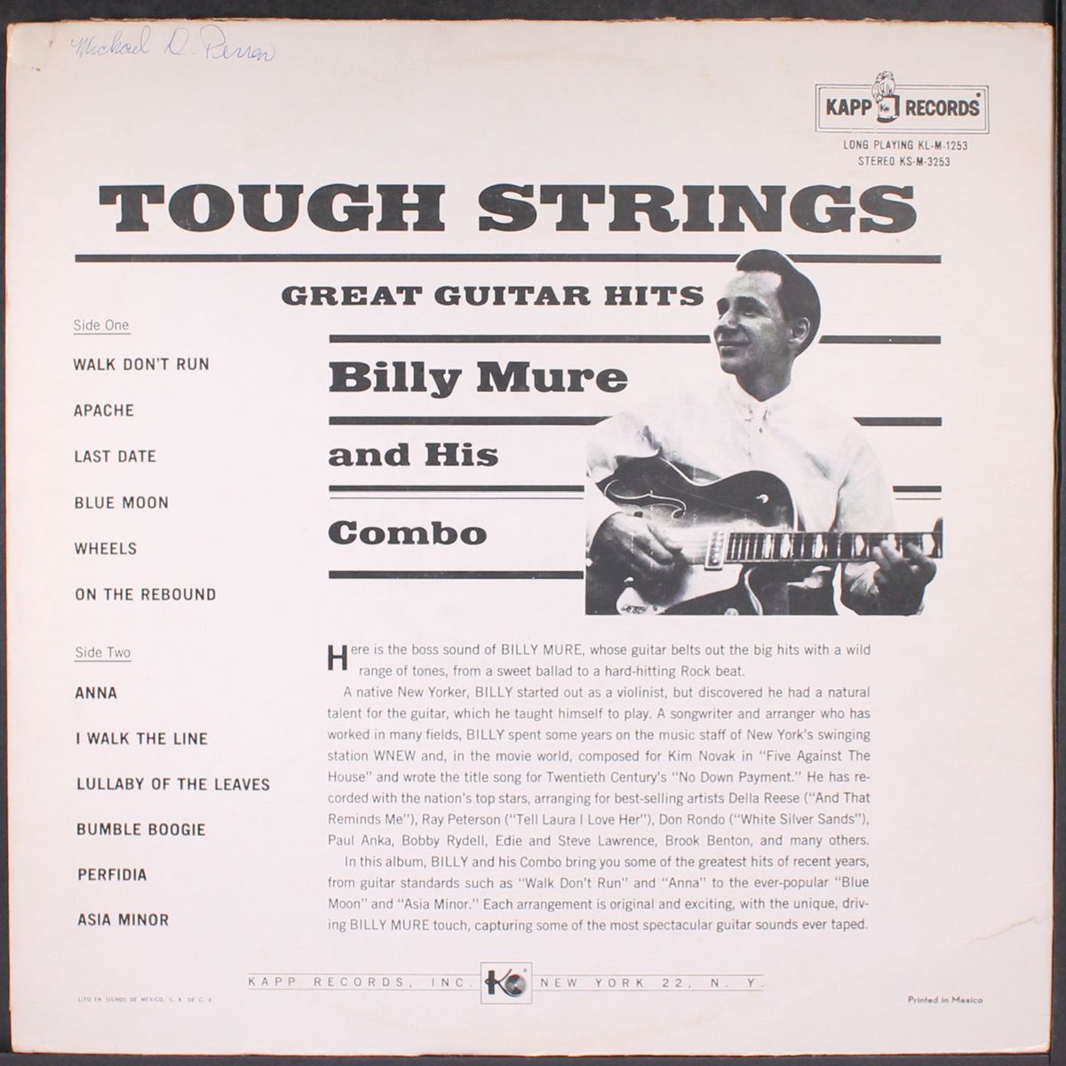 tough strings by BILLY MURE
