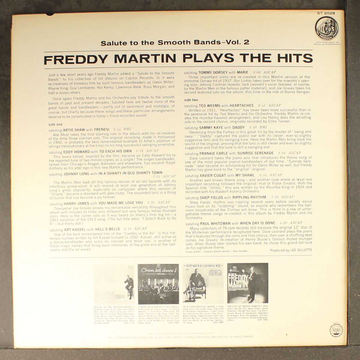 plays the hits by FREDDY MARTIN