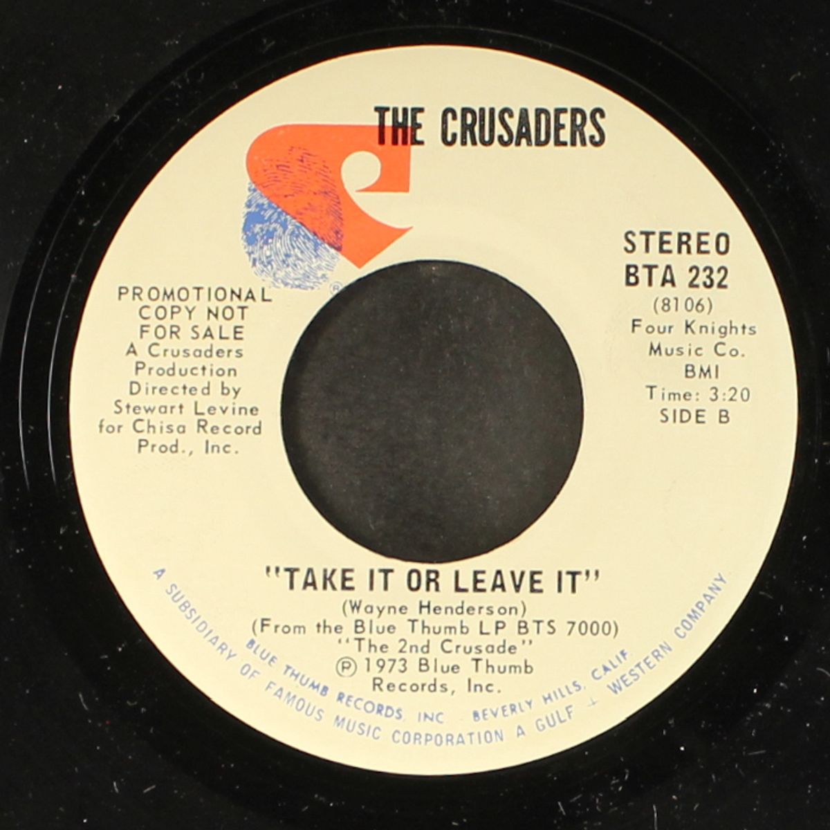 that's how i feel / take it or leave it by CRUSADERS