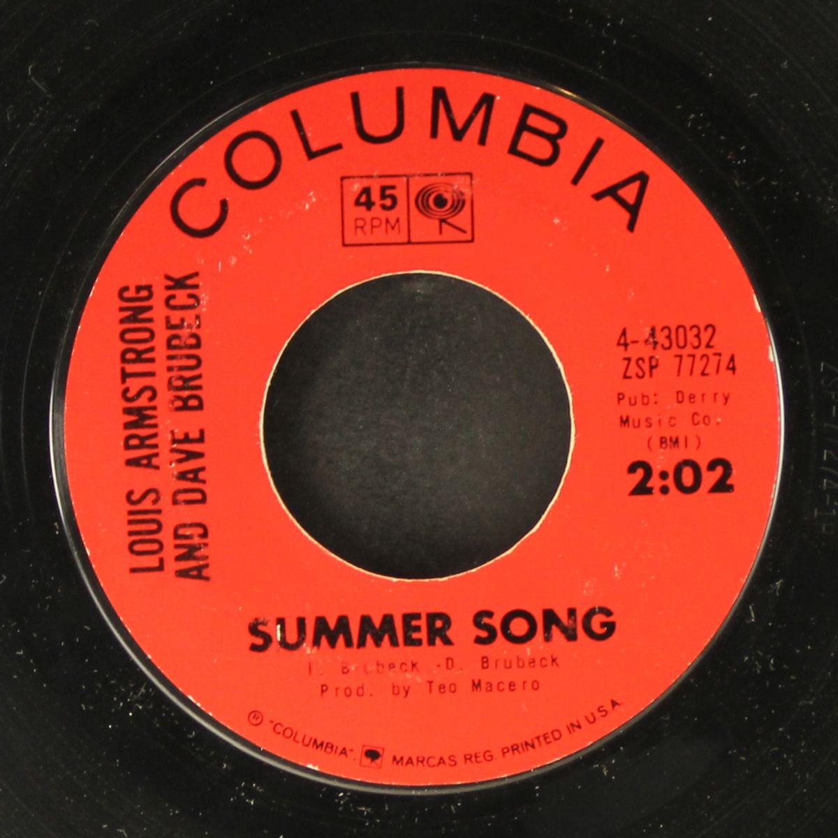 summer song / nomad by LOUIS ARMSTRONG