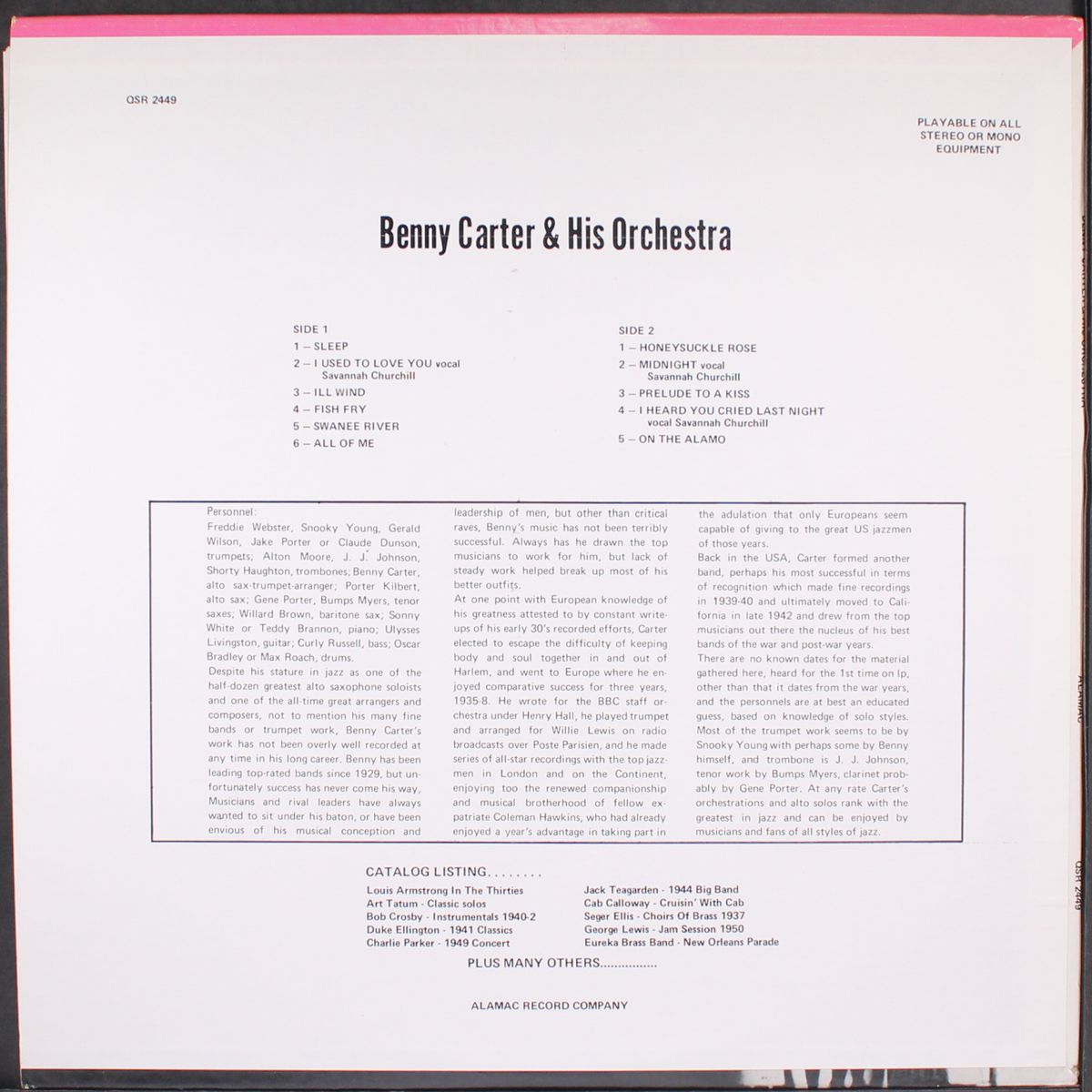 benny carter & his orchestra by BENNY CARTER