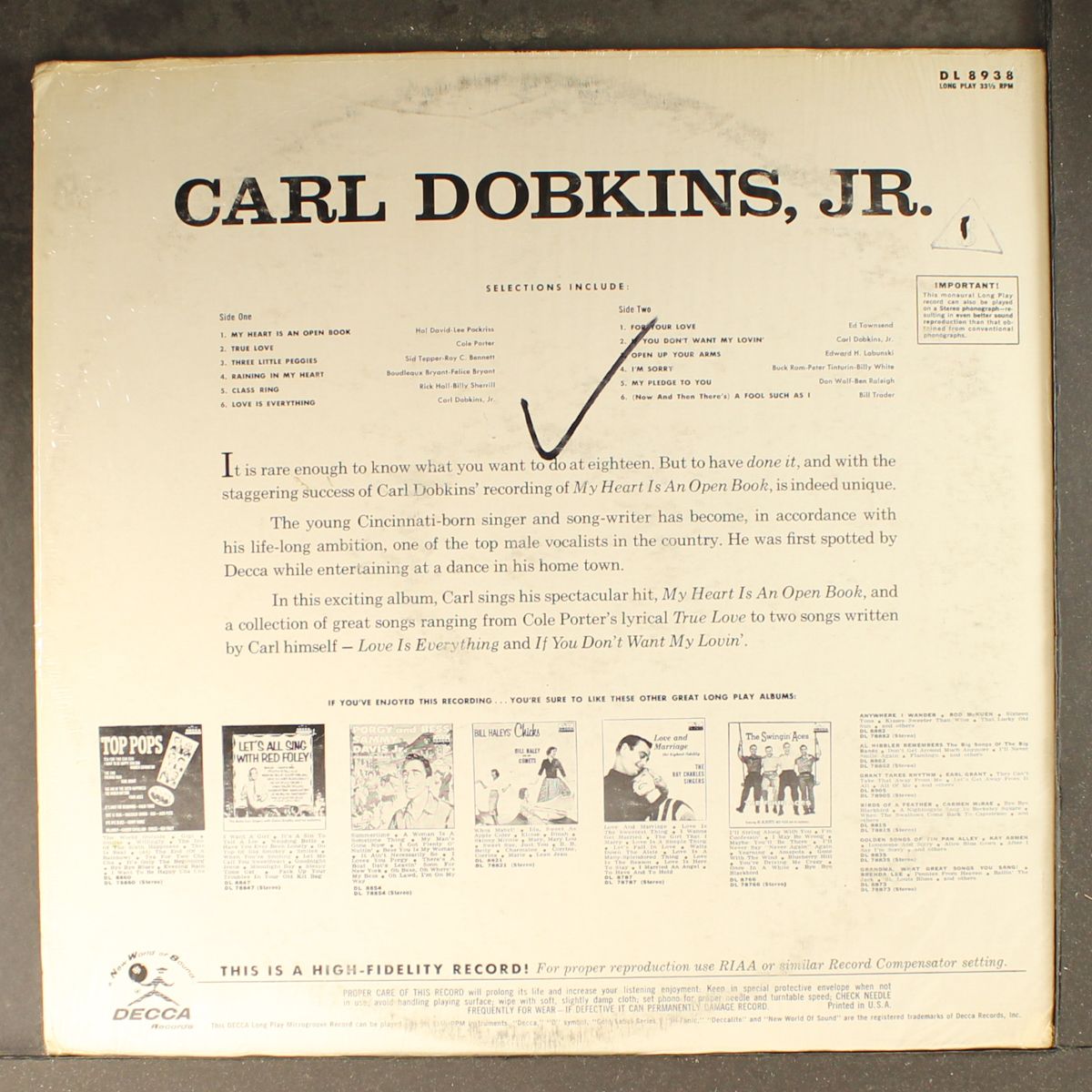 carl dobkins, jr. by CARL DOBKINS, JR.