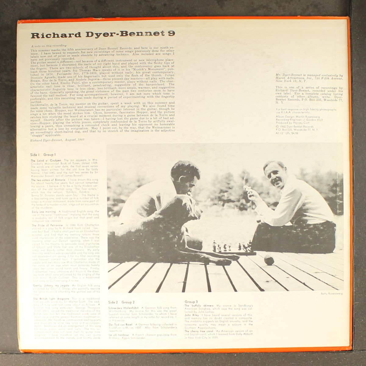 nine by RICHARD DYER-BENNET