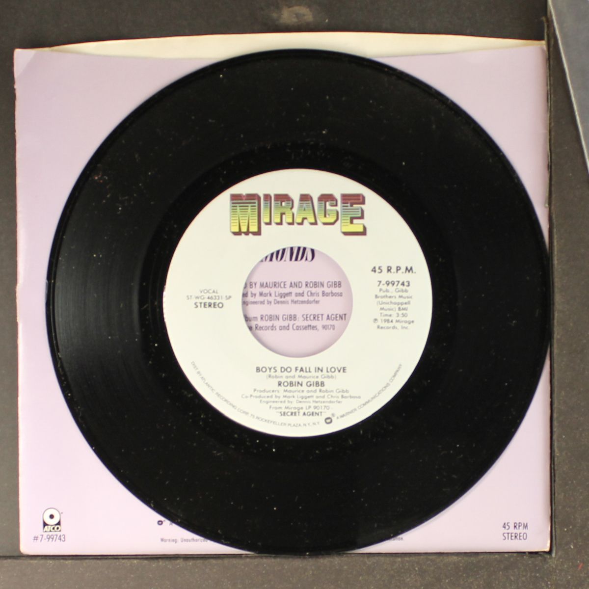 boys do fall in love / diamonds by ROBIN GIBB