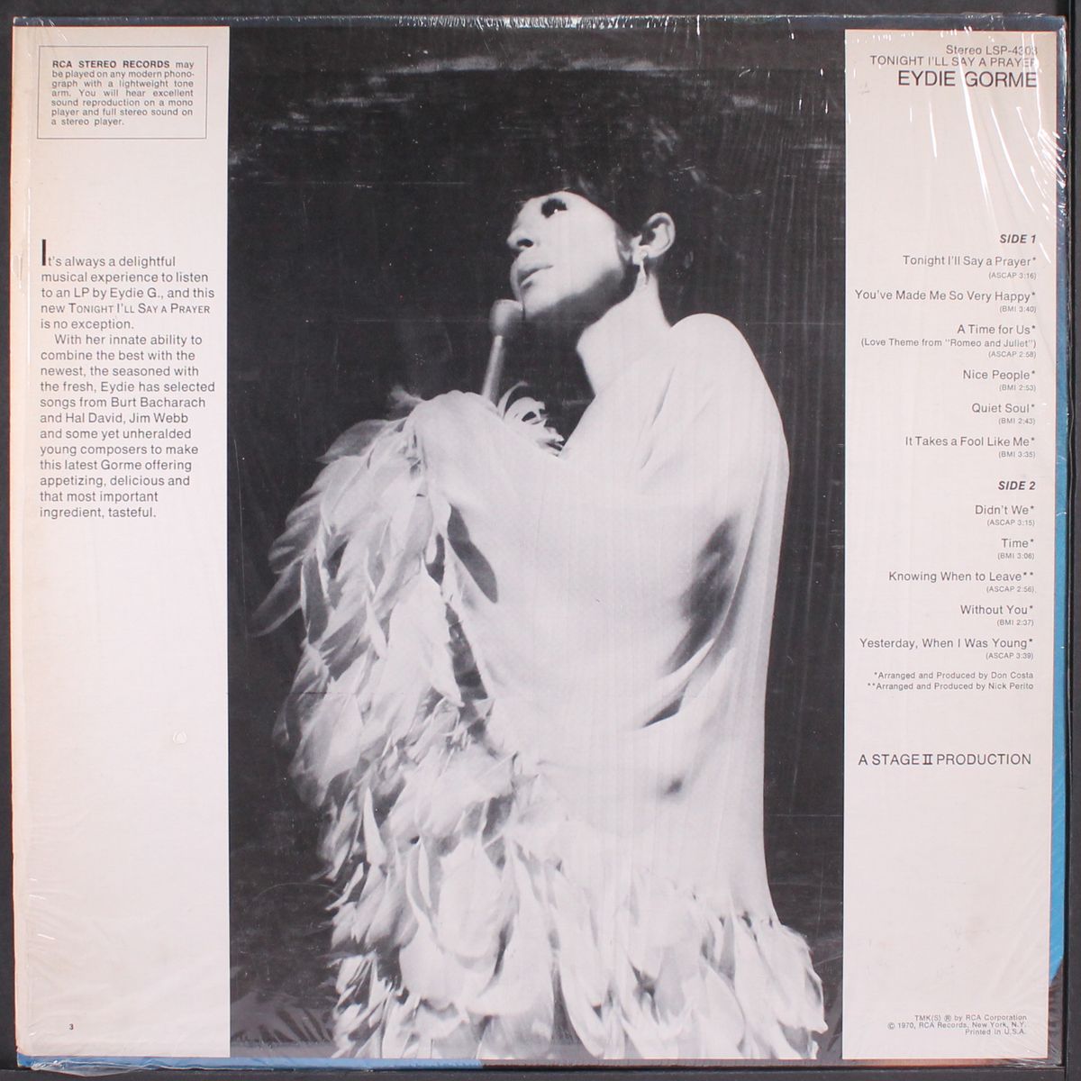 tonight i'll say a prayer by EYDIE GORME