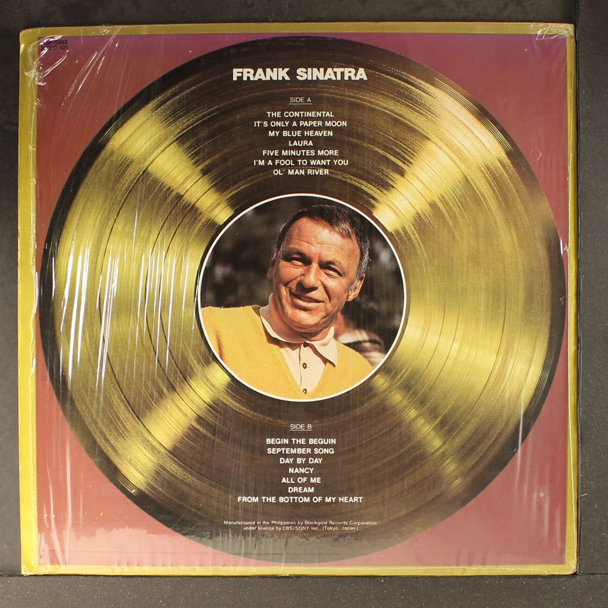 new gold disc by FRANK SINATRA