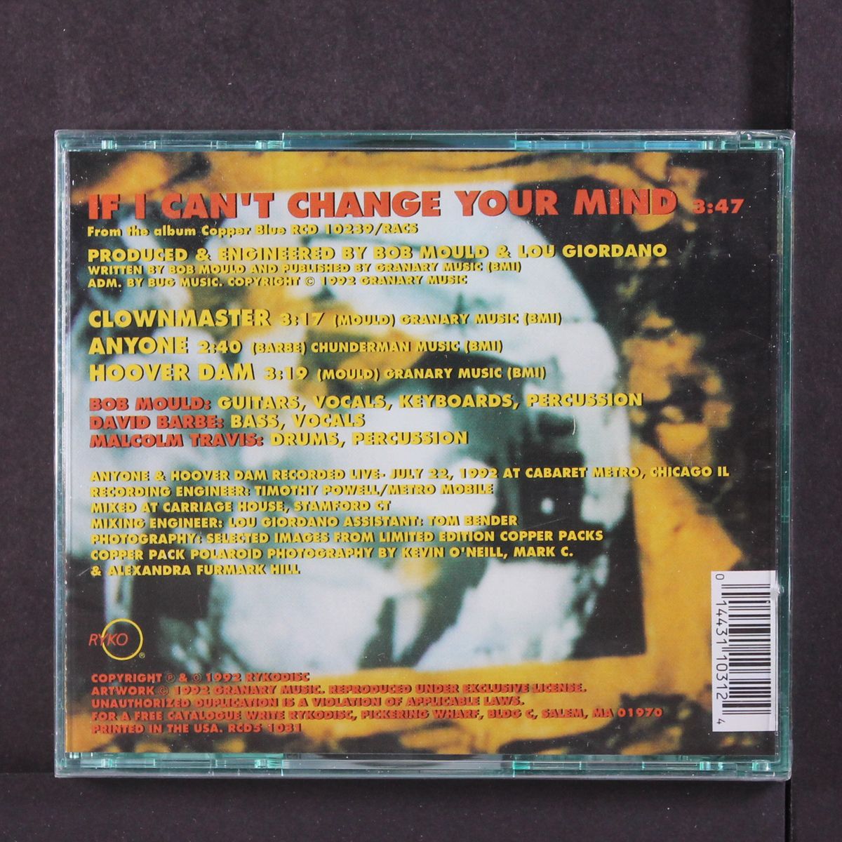 if you can't change your mind by SUGAR