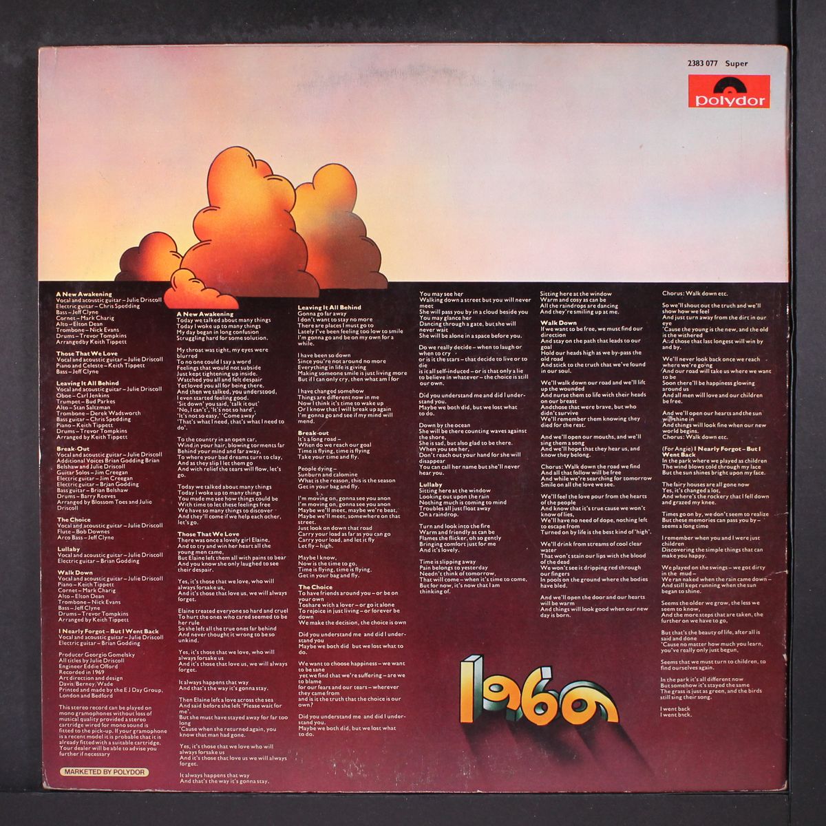 1969 by JULIE DRISCOLL