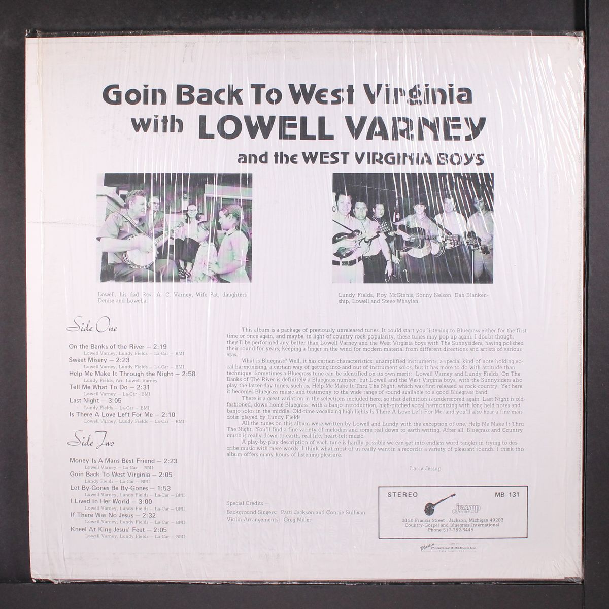 goin' back to west virginia by LOWELL VARNEY