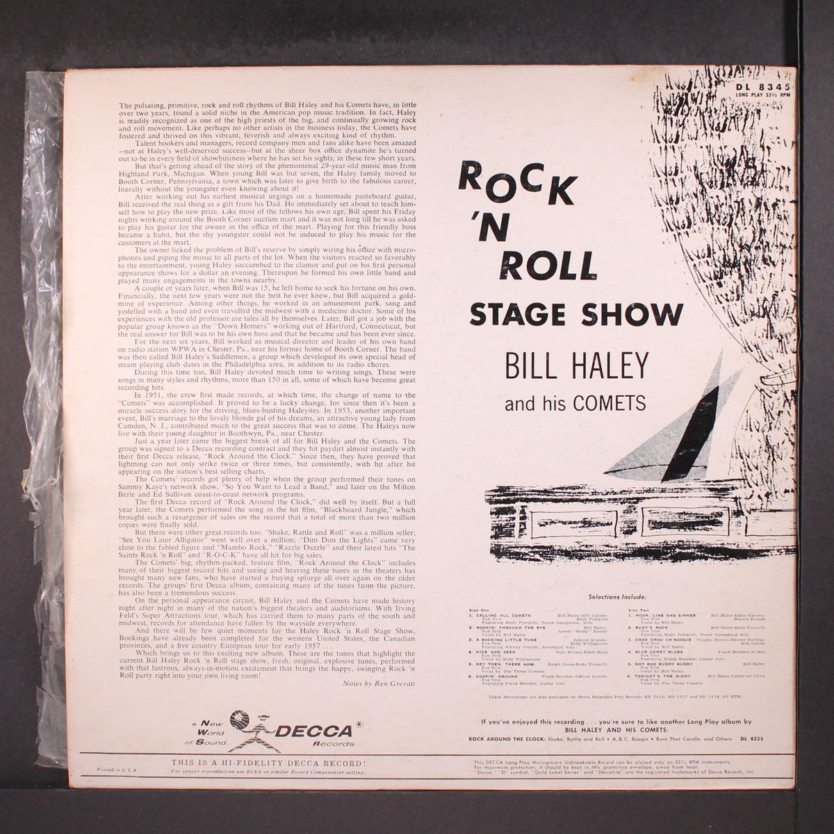 rock 'n roll stage show by BILL HALEY & COMETS