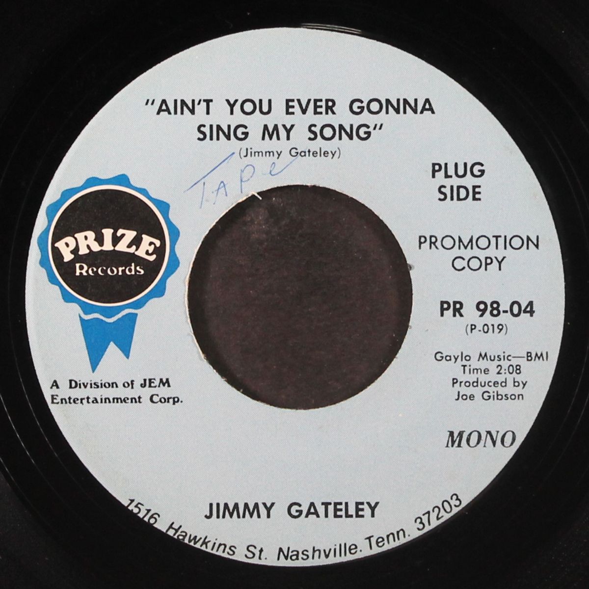 ain't you ever gonna sing my song / i just wanna stay here with you by JIMMY GATELEY
