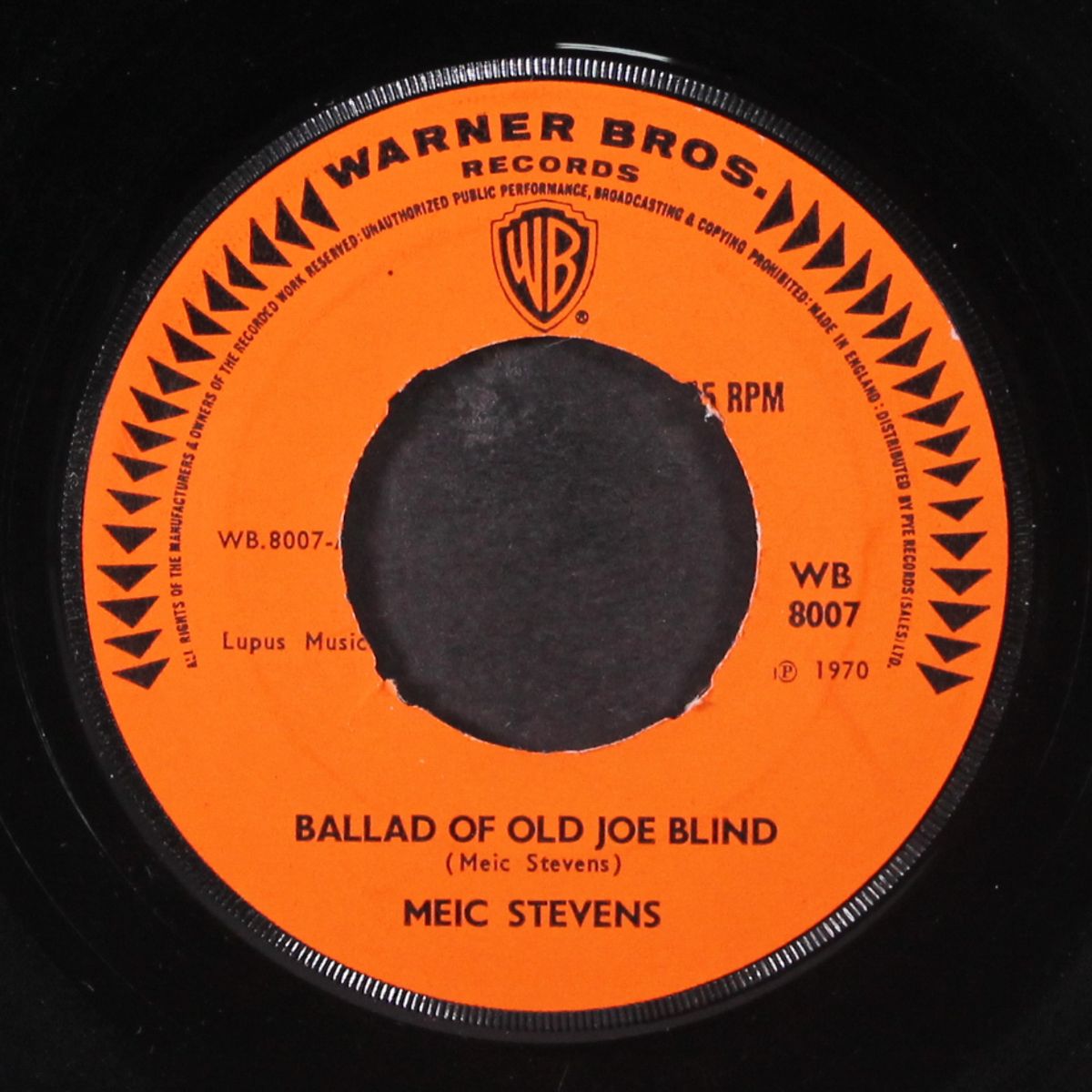 ballad of old joe blind / blue sleep by MEIC STEVENS