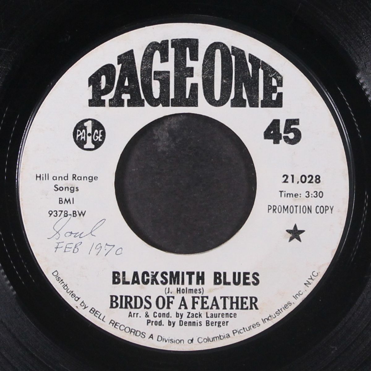 blacksmith blues / sing my song & pray by BIRDS OF A FEATHER