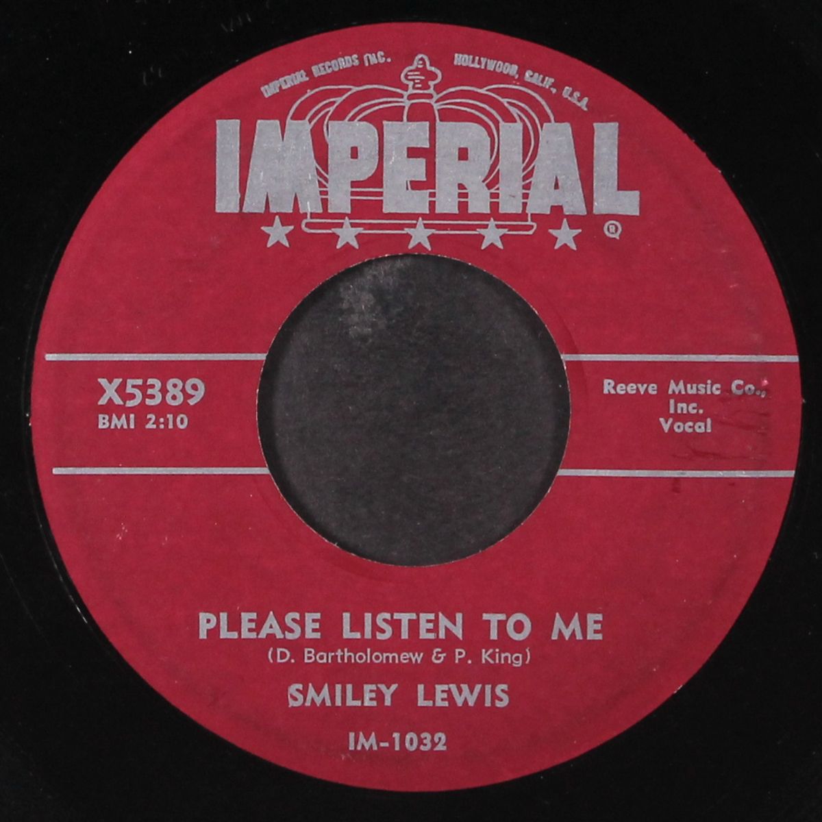 she's got me hook, line & sinker / please listen to me by SMILEY LEWIS