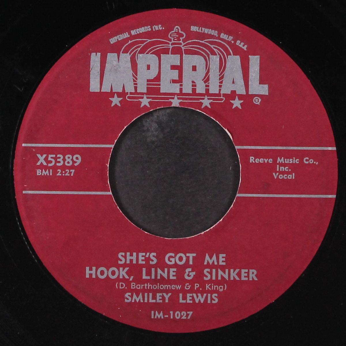 she's got me hook, line & sinker / please listen to me by SMILEY LEWIS