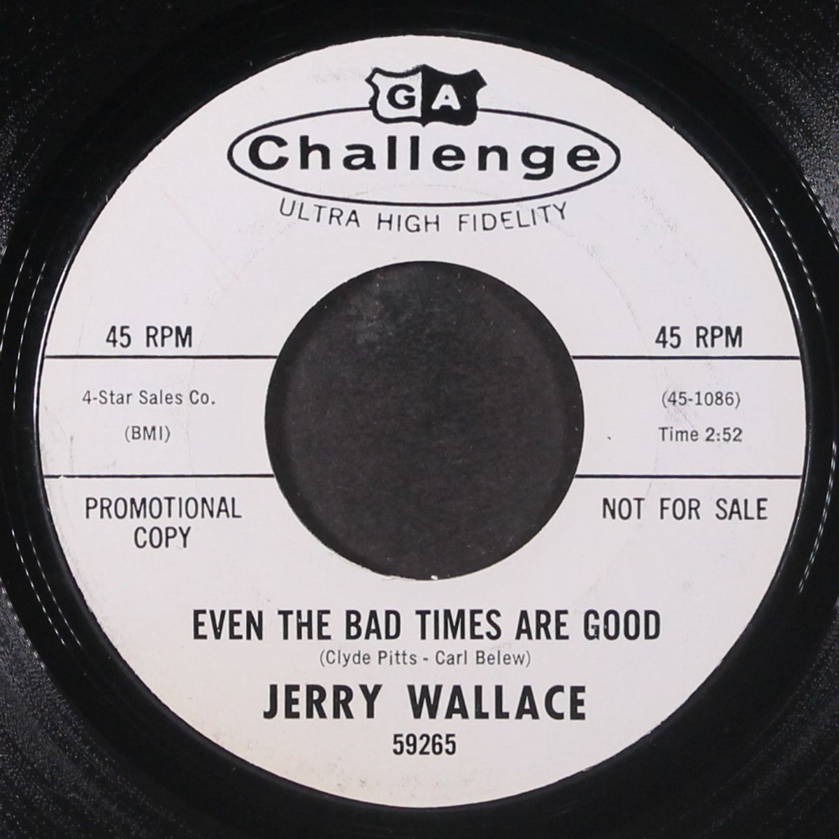 even the bad times are good by JERRY WALLACE