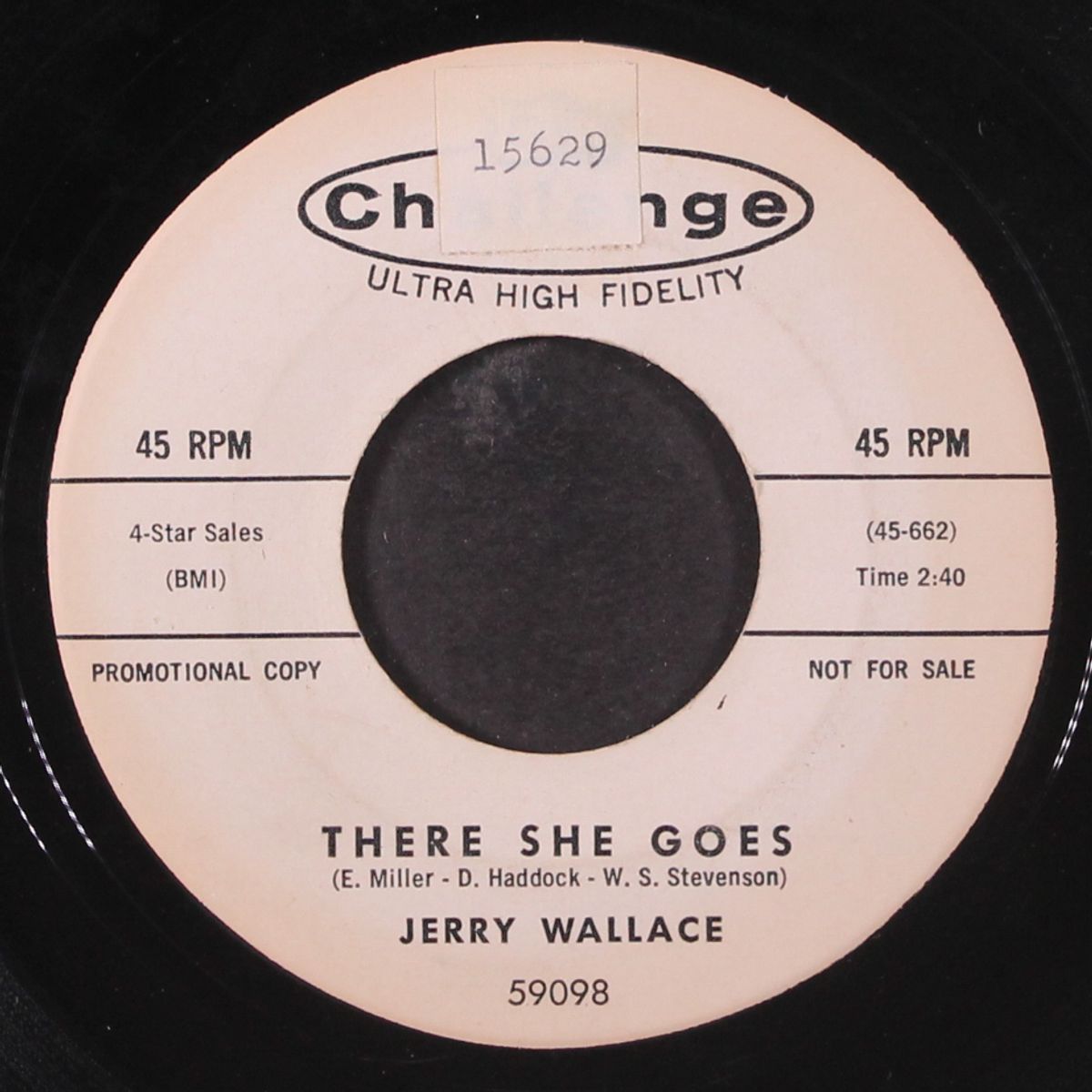 there she goes / angel on my shoulder by JERRY WALLACE