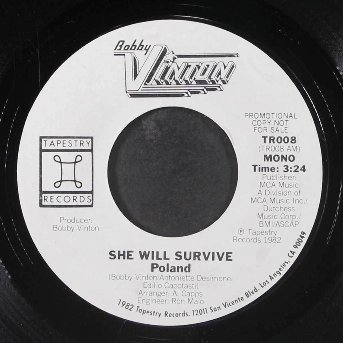 she will survive / mono by BOBBY VINTON