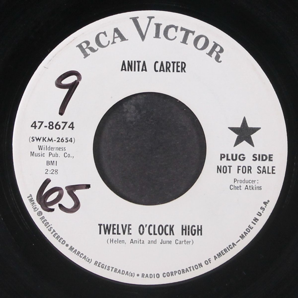 twelve o'clock high / is it for me? by ANITA CARTER
