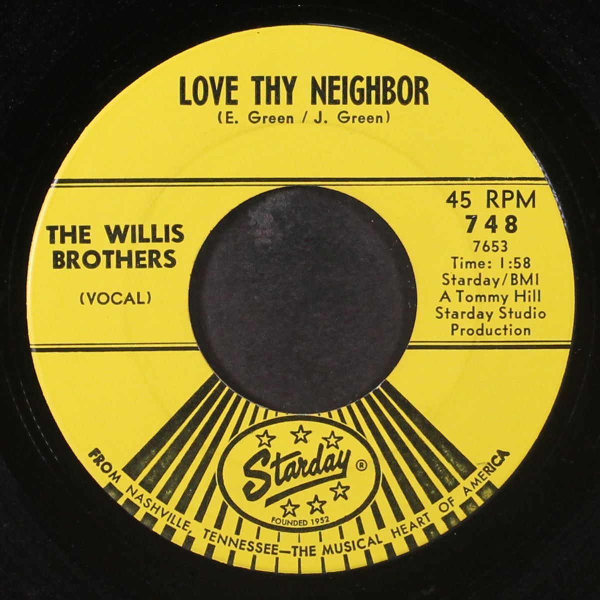 love thy neighbor / swing till my rope breaks by WILLIS BROTHERS