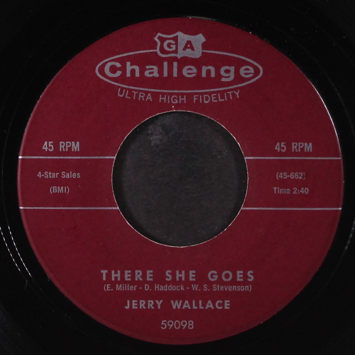 there she goes / angel on my shoulder by JERRY WALLACE