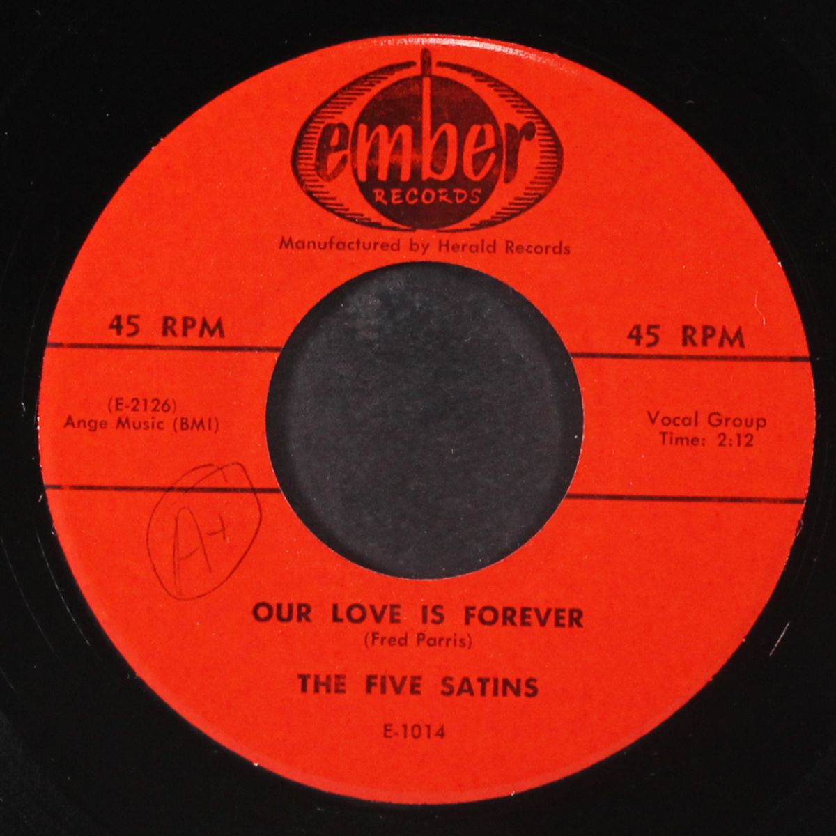 our love is forever / oh happy day by FIVE SATINS