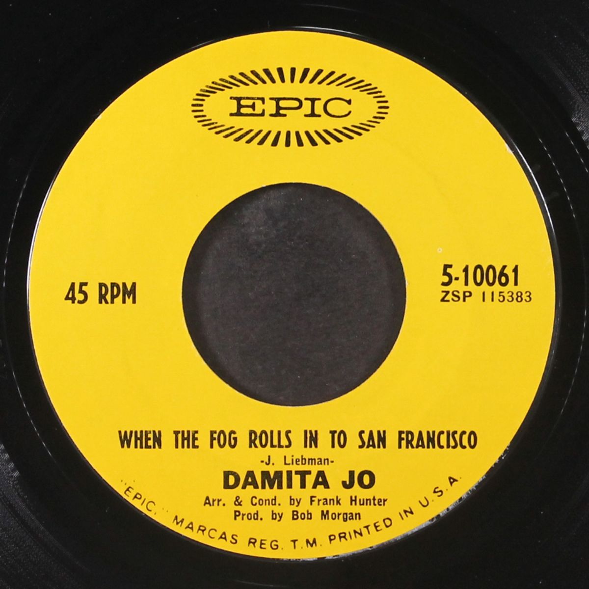 if you go away / when the fog rolls in to san francisco by DAMITA JO
