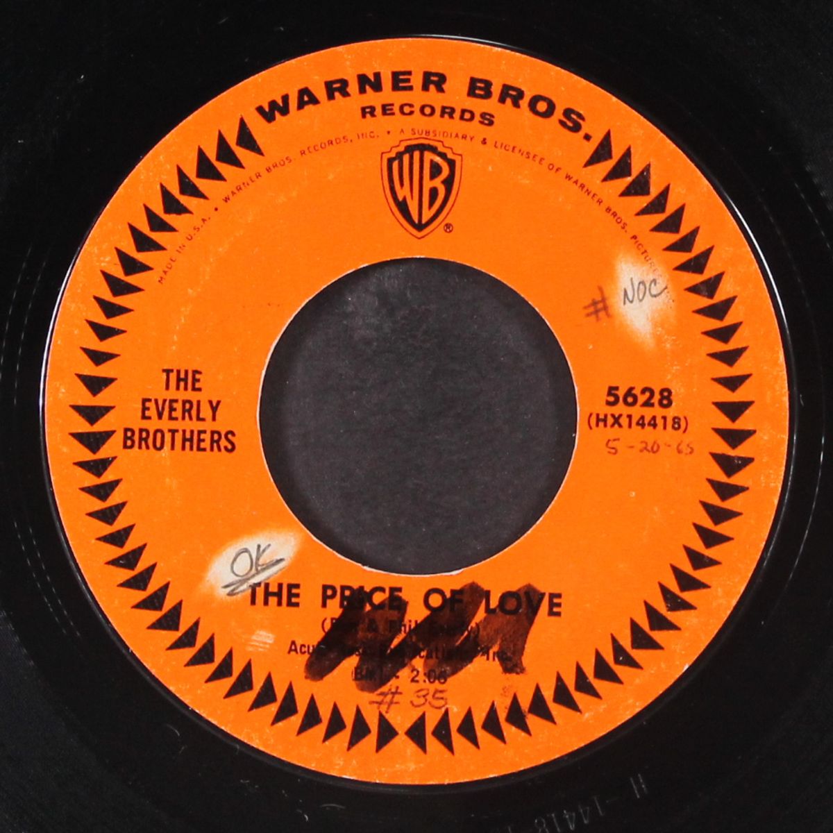 the price of love / it only costs a dime by EVERLY BROTHERS