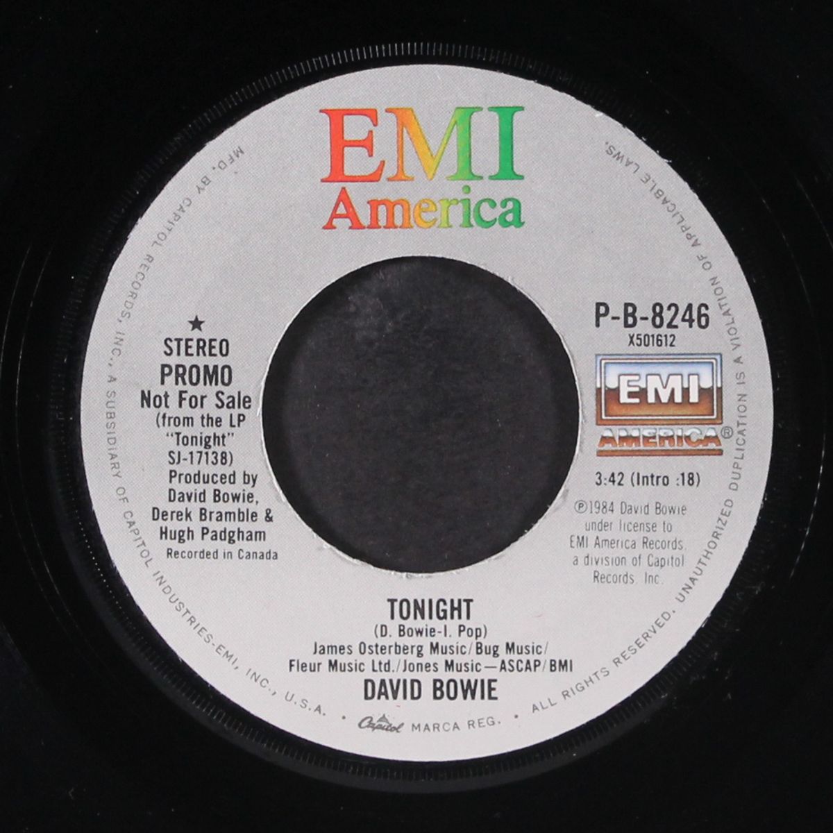 tonight / same by DAVID BOWIE