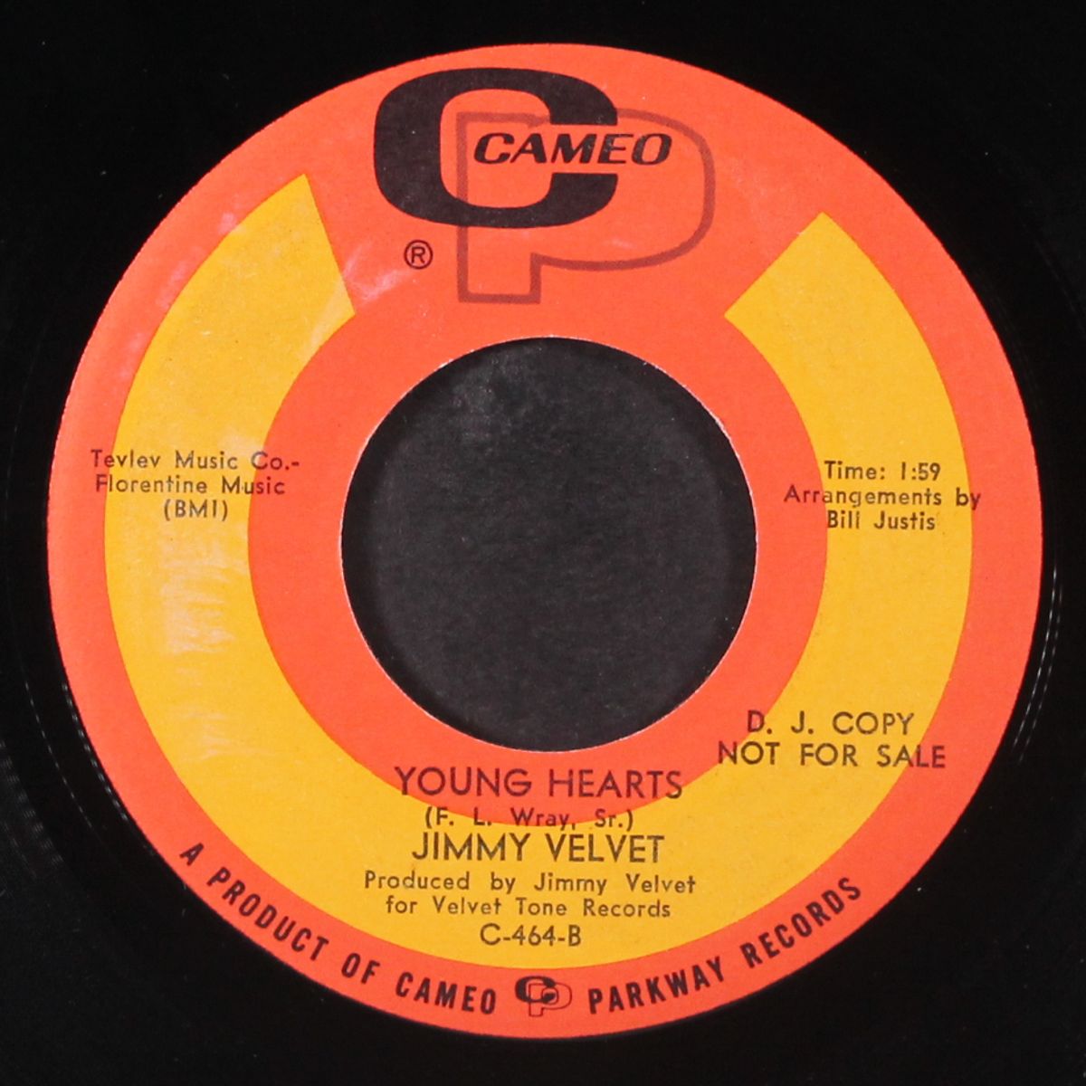 take me tonight / young hearts by JIMMY VELVET