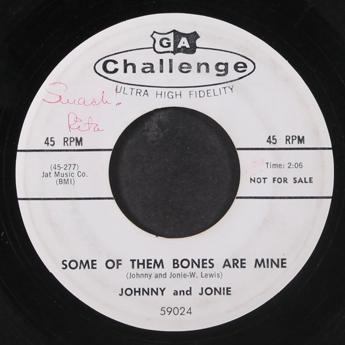 some of them bones are mine / still going steady by JOHNNY & JONIE