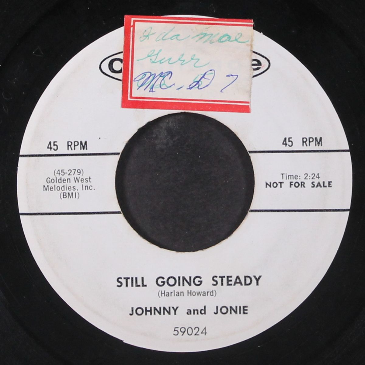 some of them bones are mine / still going steady by JOHNNY & JONIE