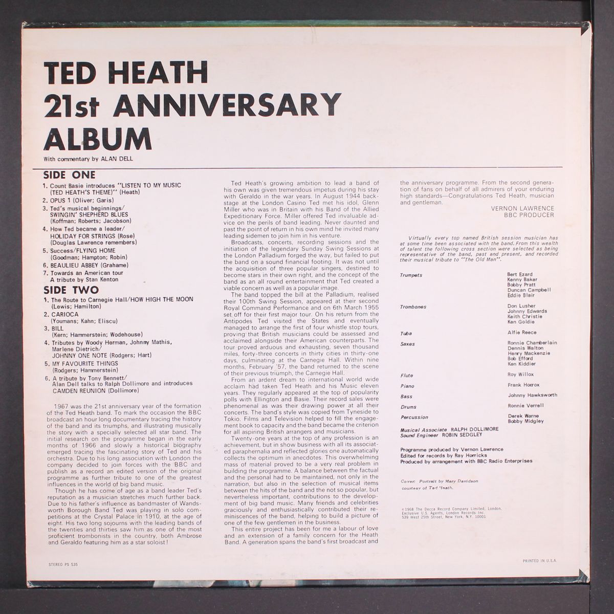 21st anniversary album by TED HEATH