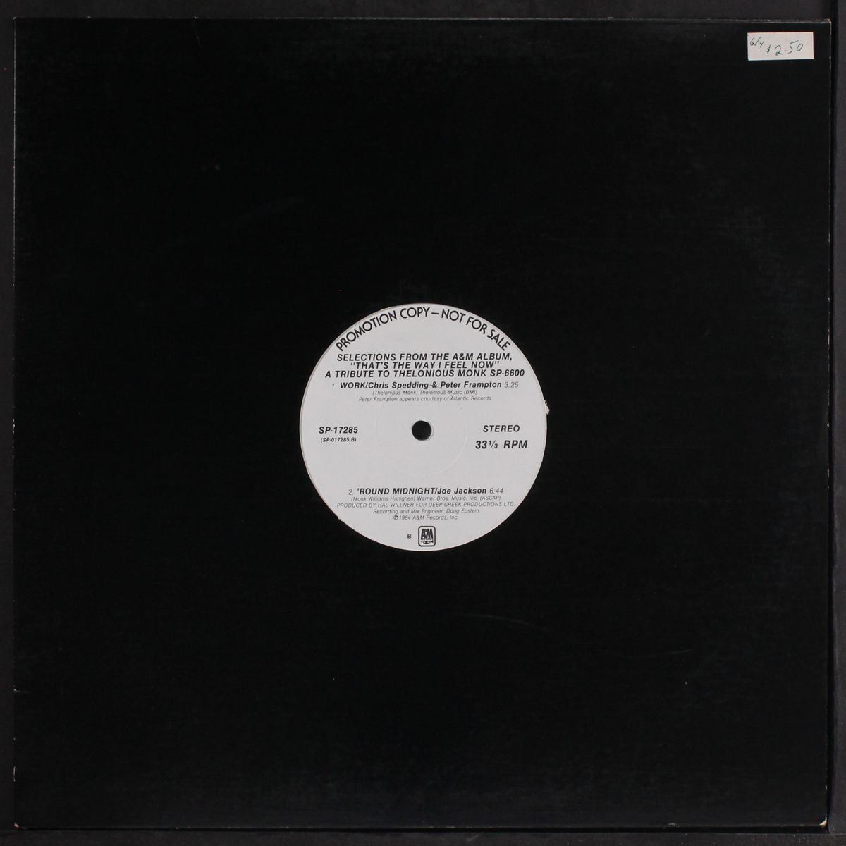 selections from "that's the way i feel now" a tribute to thelonious mo by VARIOUS