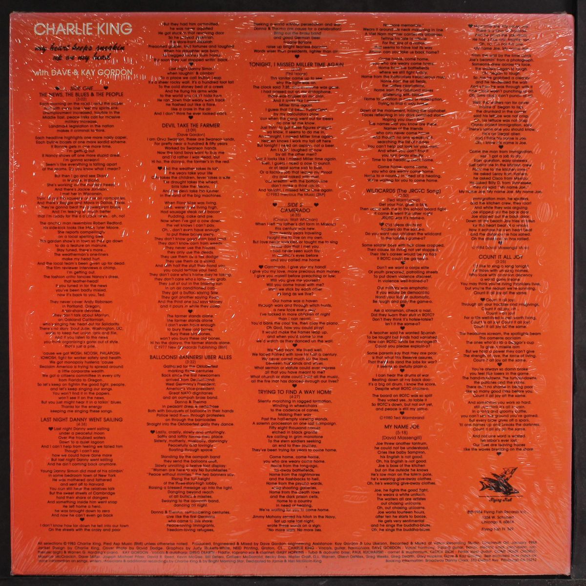 my heart keeps sneakin' up on my head by CHARLIE KING