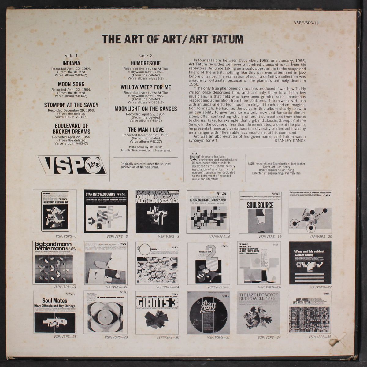 the art of art by ART TATUM