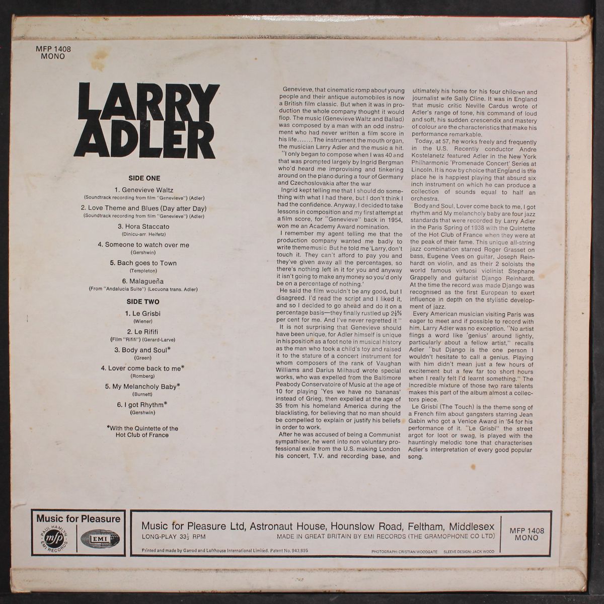 the hits of larry adler by LARRY ADLER